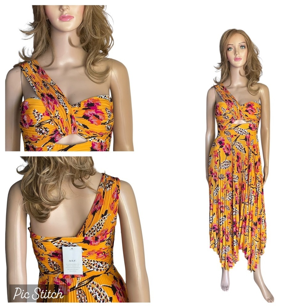 New! A.L.C. Alc Aurora
Pleated One Shoulder Dress size 2